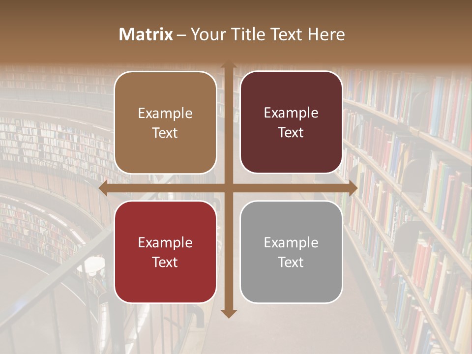 Library Books PowerPoint Template