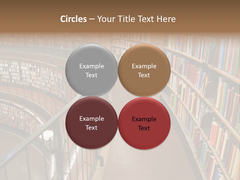 Library Books PowerPoint Template
