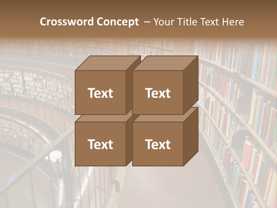 Library Books PowerPoint Template