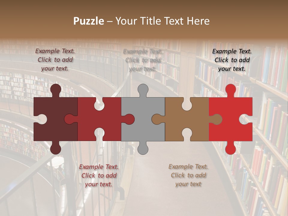 Library Books PowerPoint Template