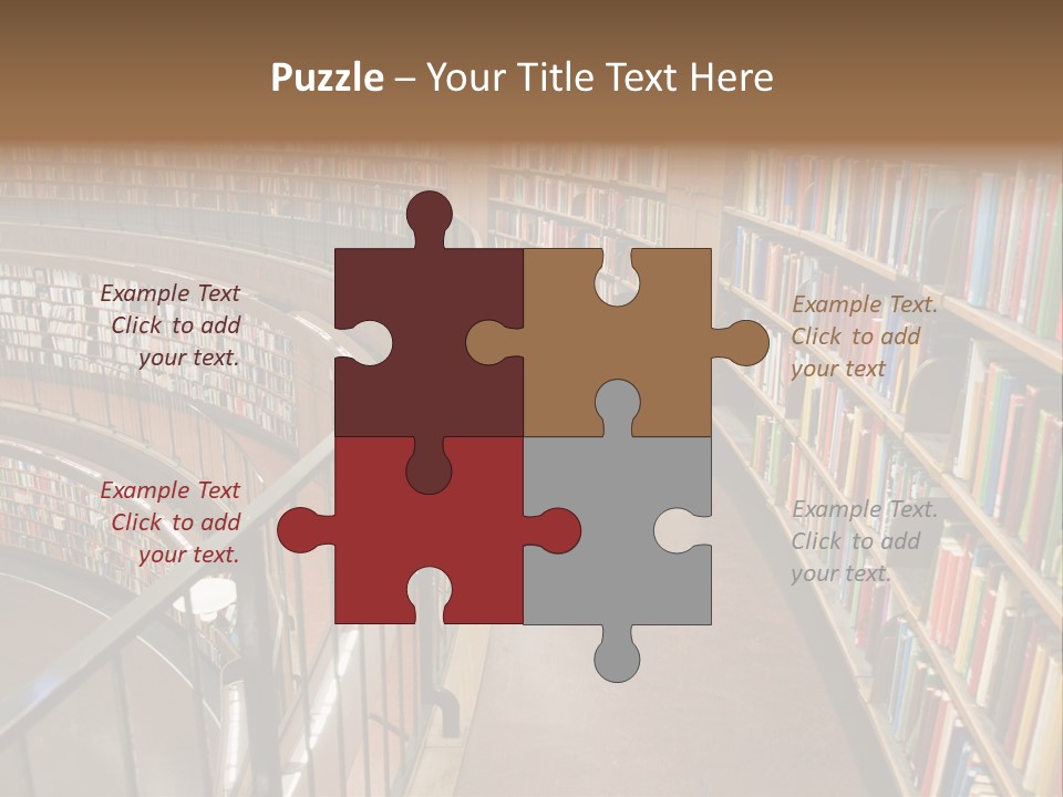 Library Books PowerPoint Template