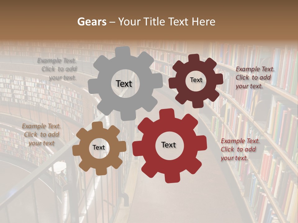 Library Books PowerPoint Template