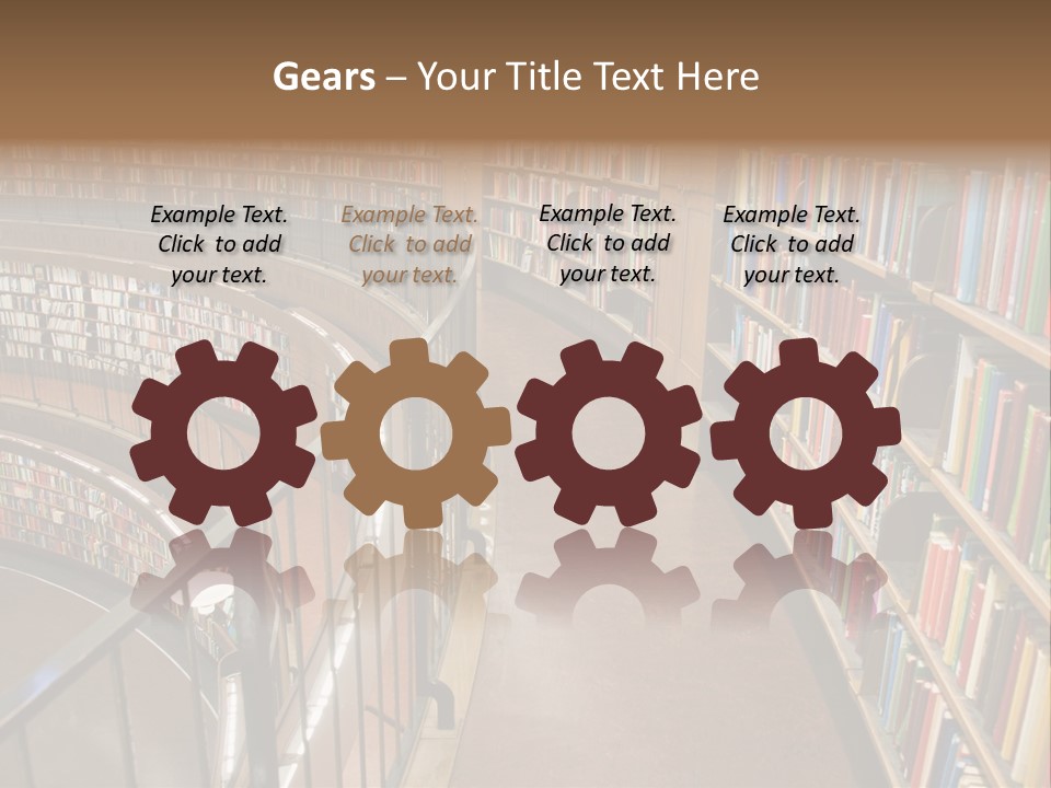 Library Books PowerPoint Template