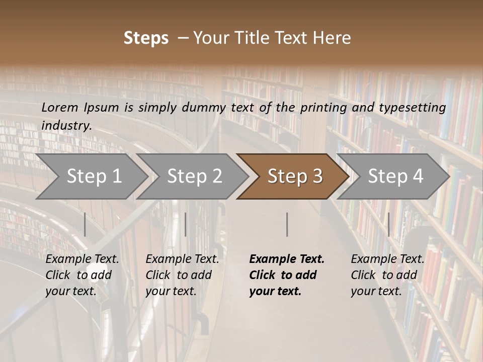 Library Books PowerPoint Template