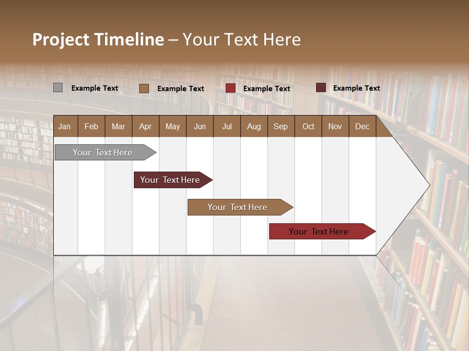 Library Books PowerPoint Template