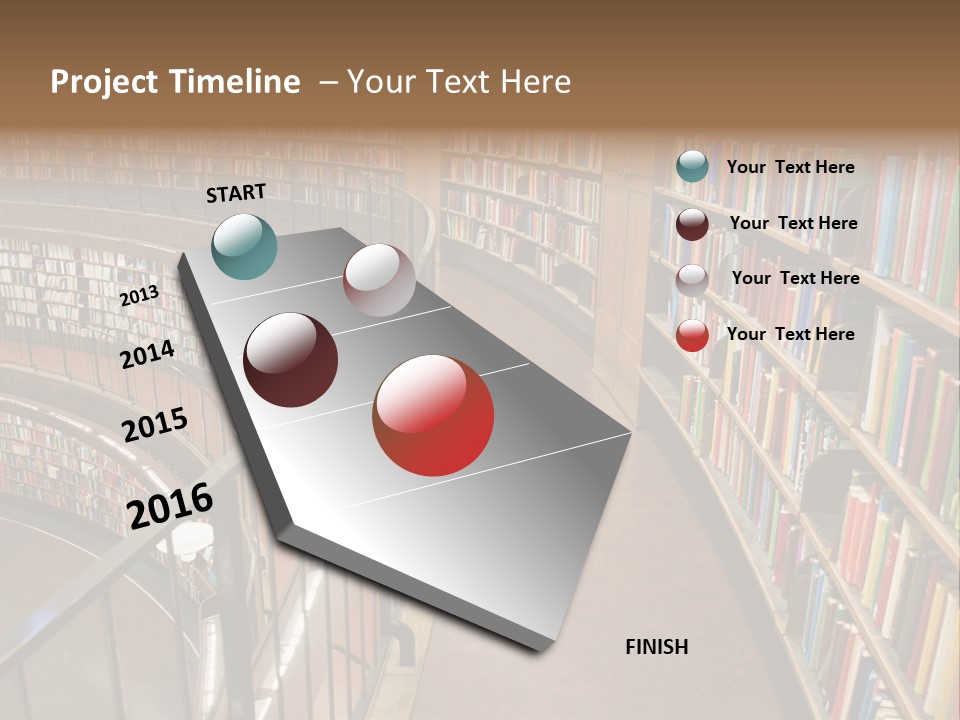 Library Books PowerPoint Template