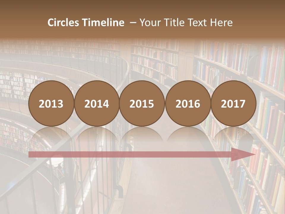 Library Books PowerPoint Template
