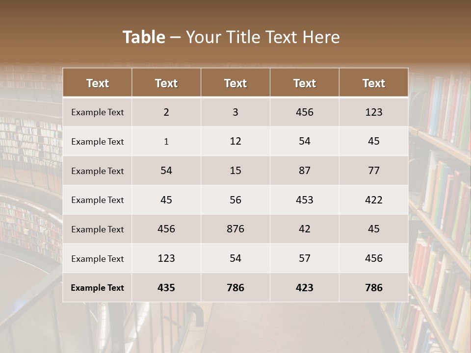 Library Books PowerPoint Template