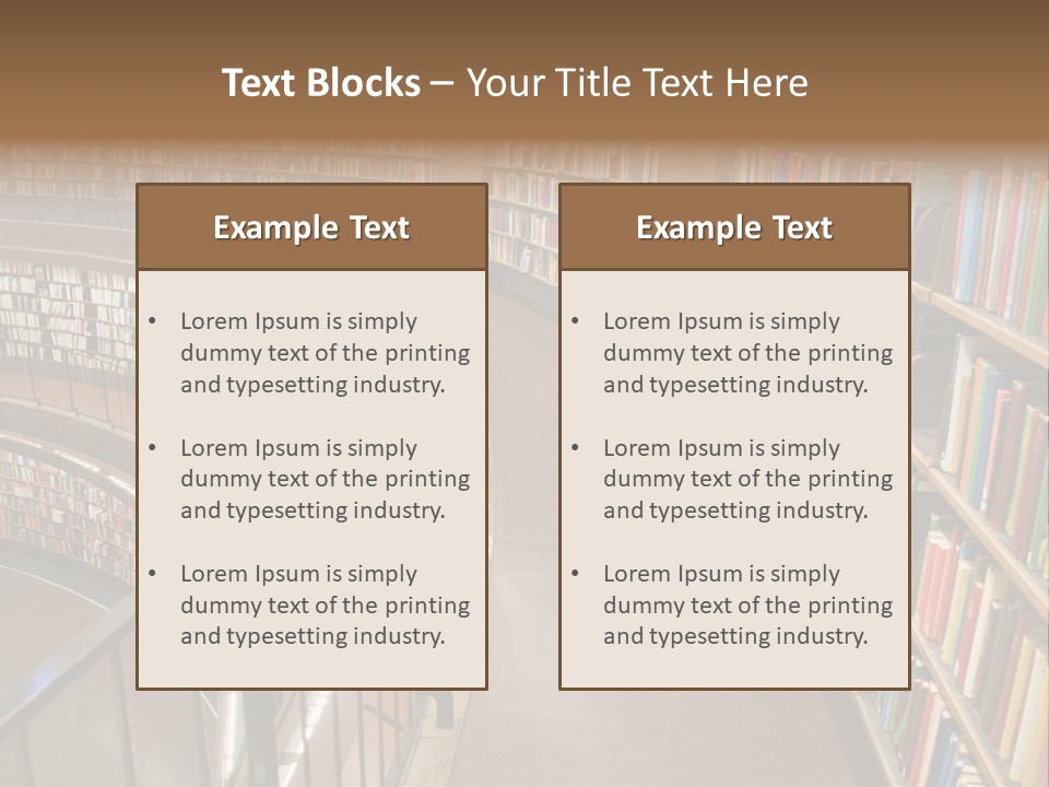 Library Books PowerPoint Template