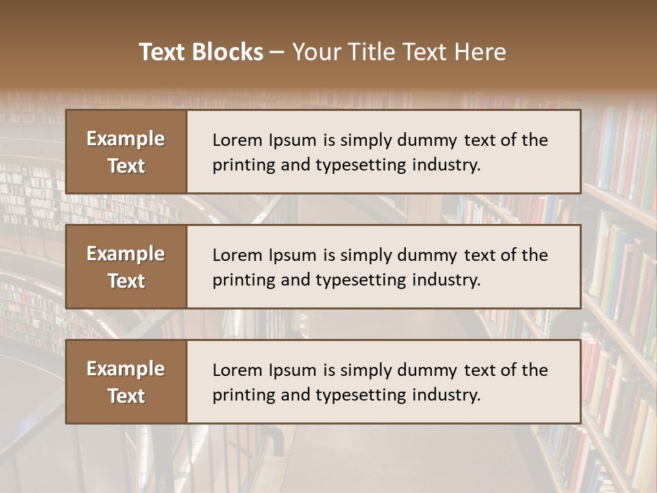 Library Books PowerPoint Template
