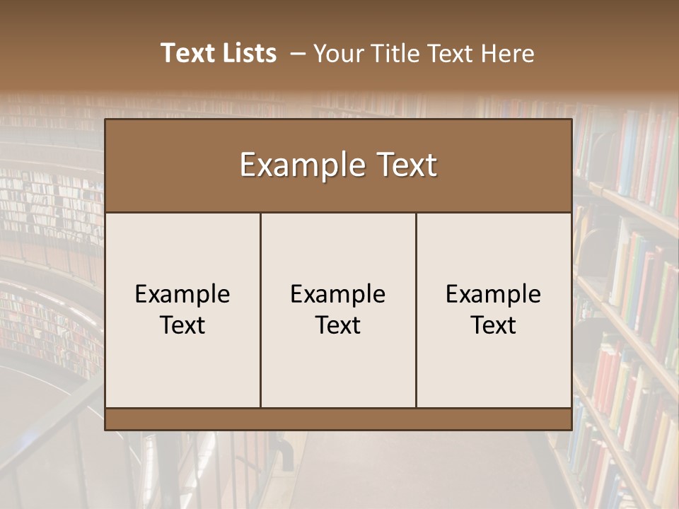 Library Books PowerPoint Template
