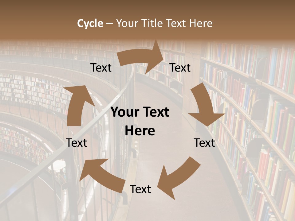 Library Books PowerPoint Template
