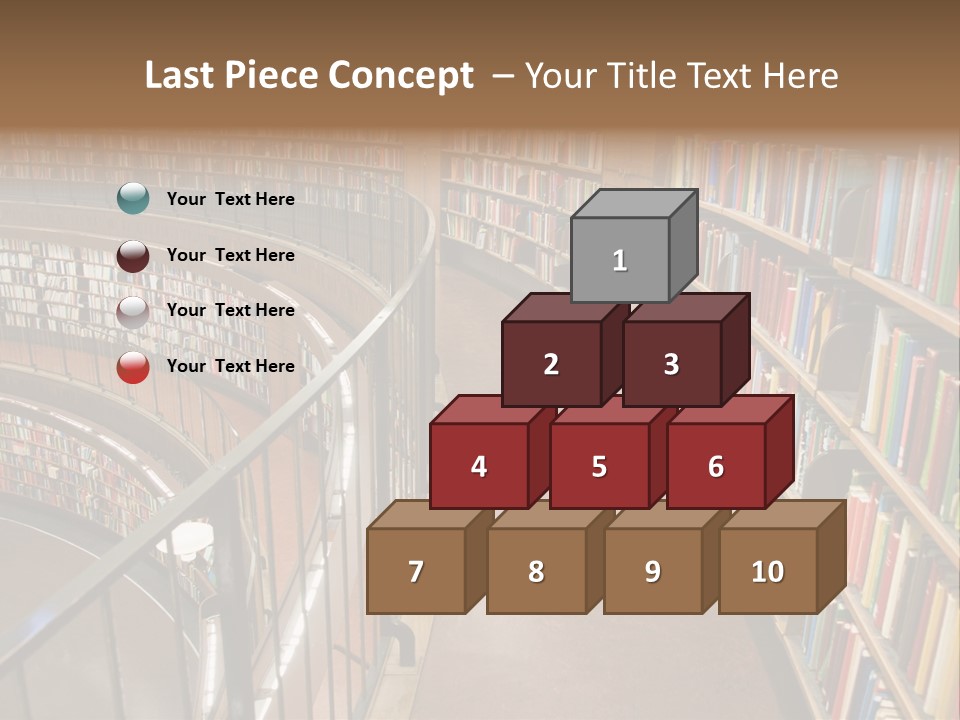 Library Books PowerPoint Template