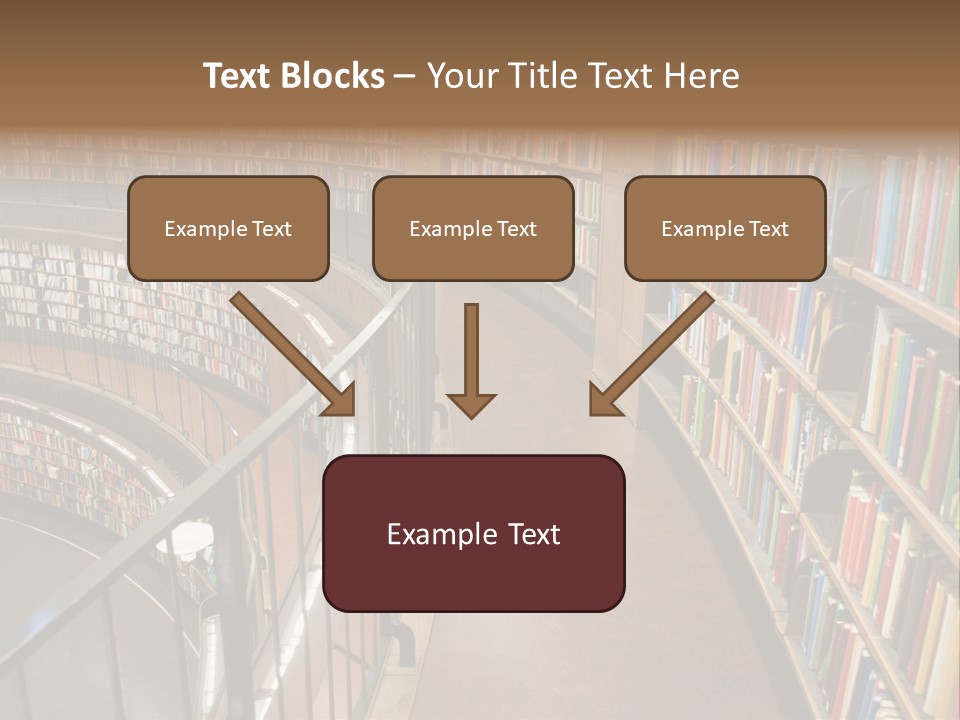 Library Books PowerPoint Template