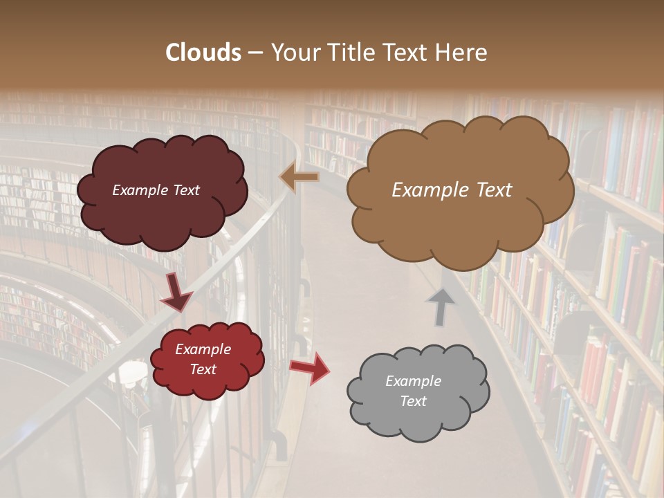 Library Books PowerPoint Template