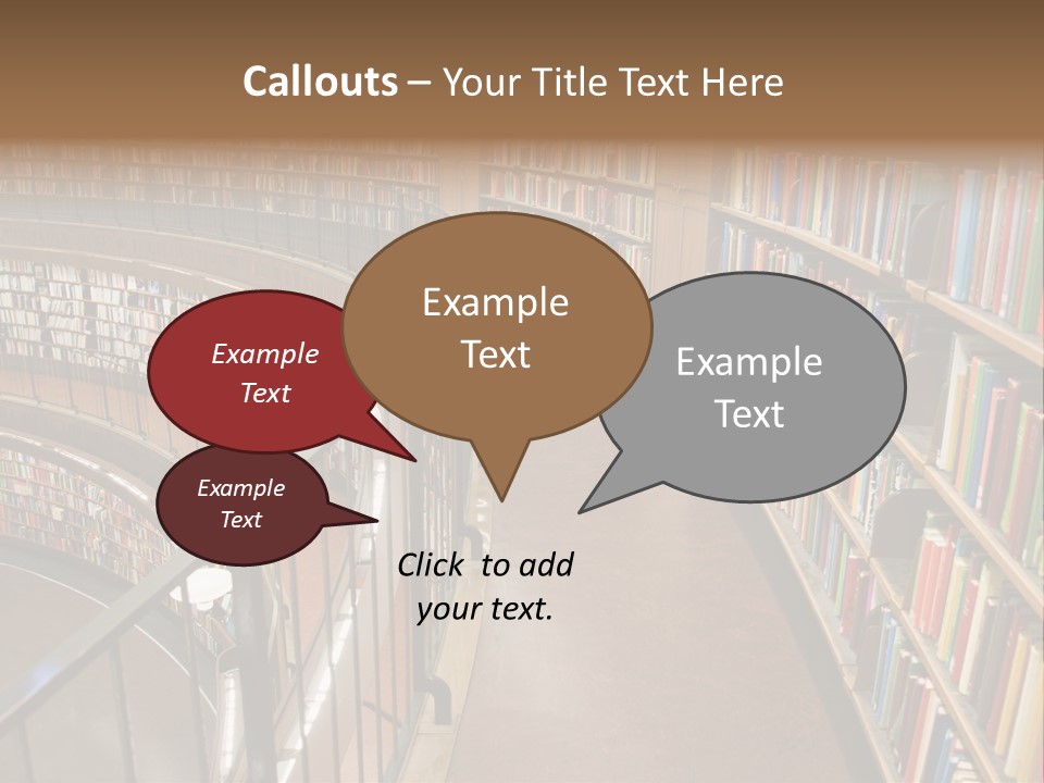 Library Books PowerPoint Template