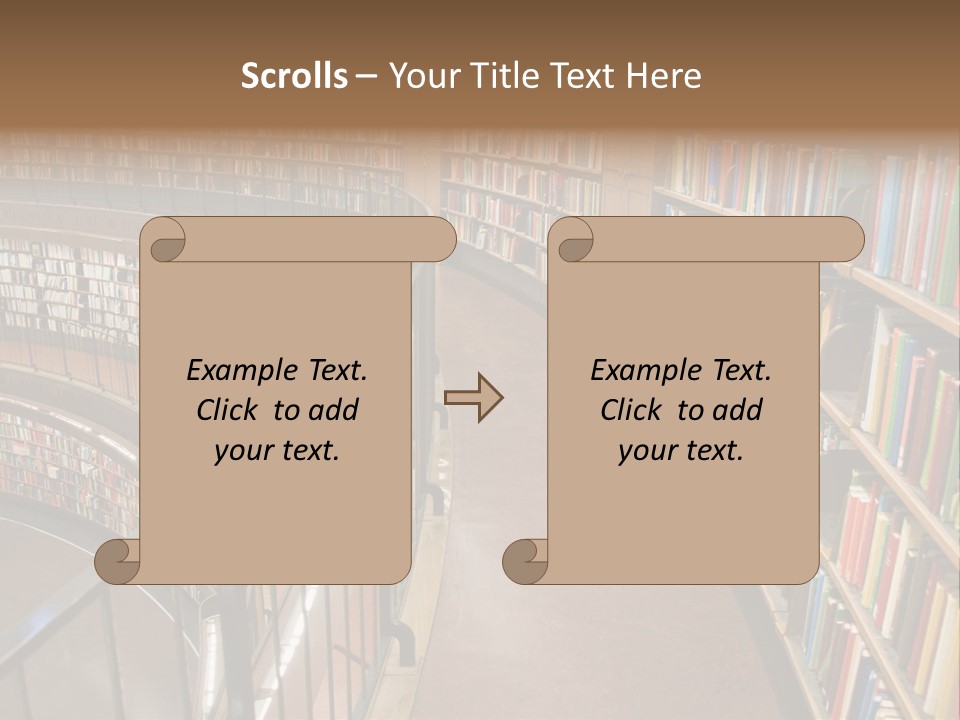 Library Books PowerPoint Template