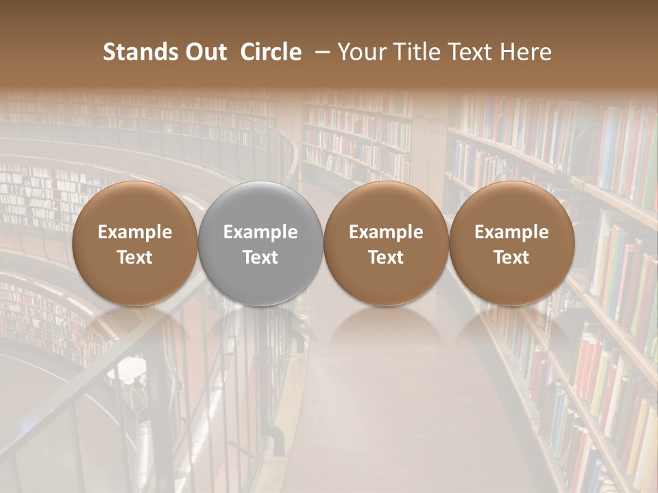 Library Books PowerPoint Template