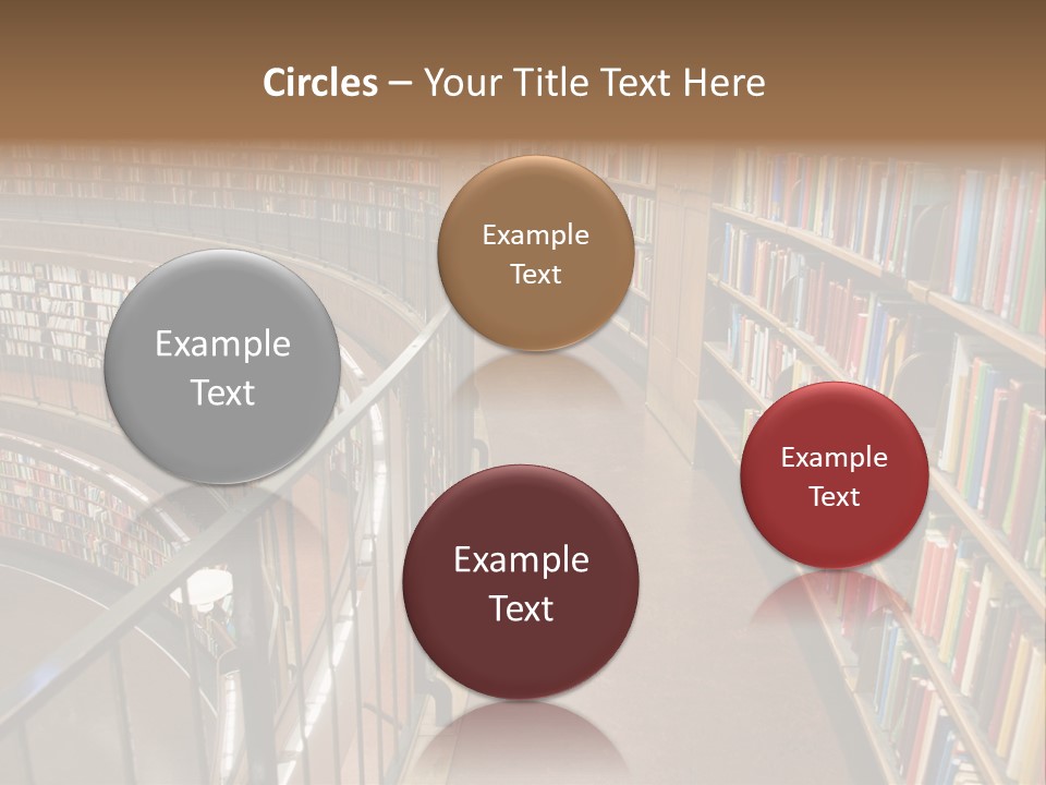 Library Books PowerPoint Template