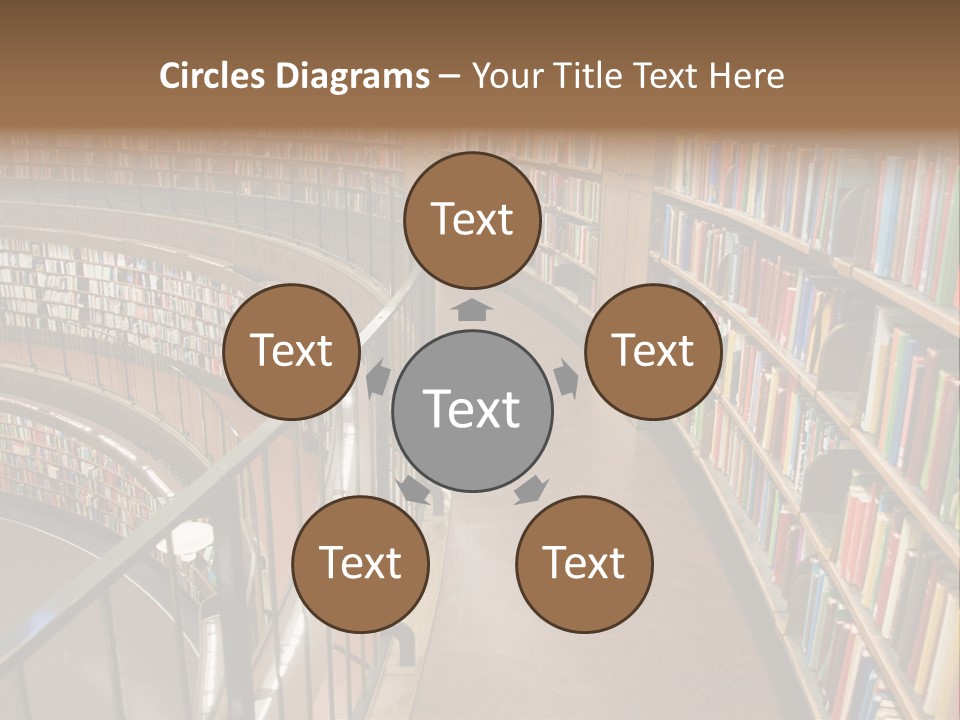 Library Books PowerPoint Template