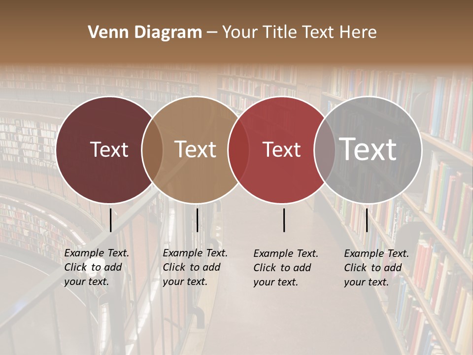 Library Books PowerPoint Template