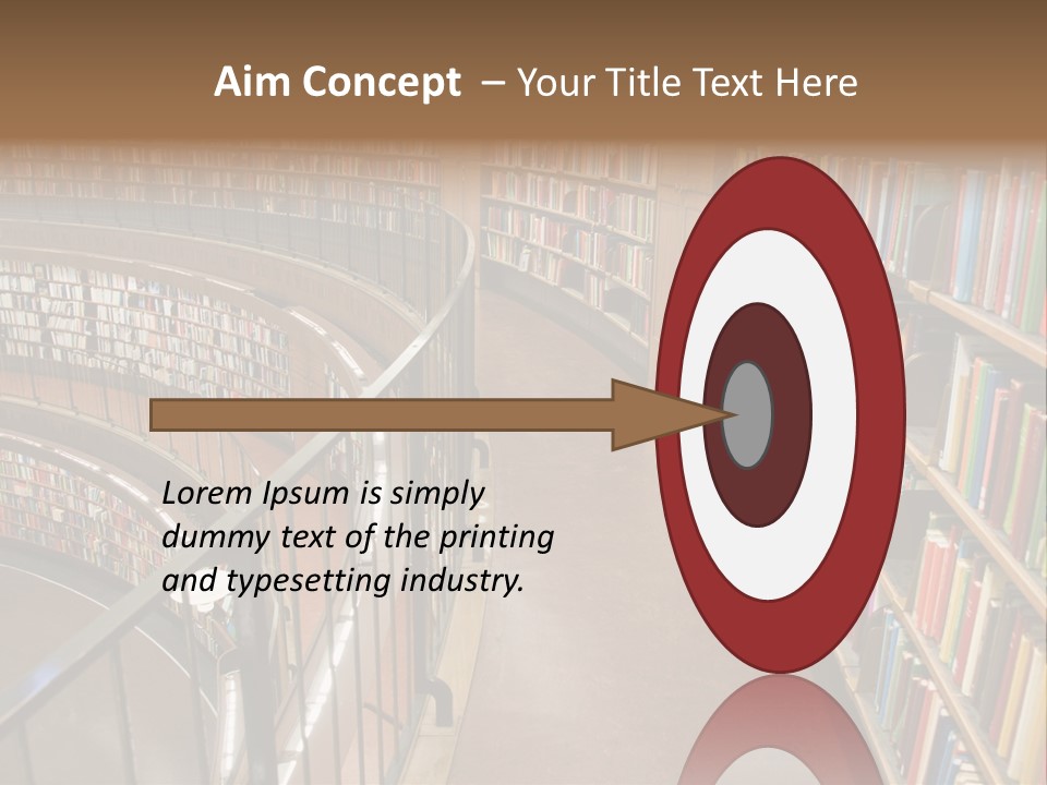 Library Books PowerPoint Template