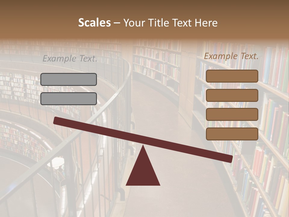 Library Books PowerPoint Template