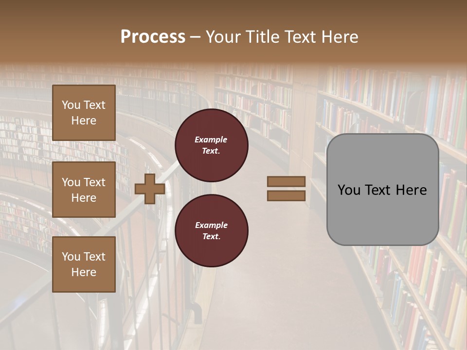 Library Books PowerPoint Template