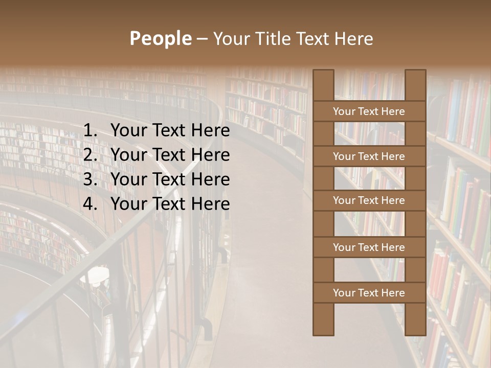 Library Books PowerPoint Template