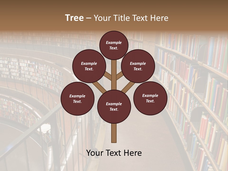 Library Books PowerPoint Template