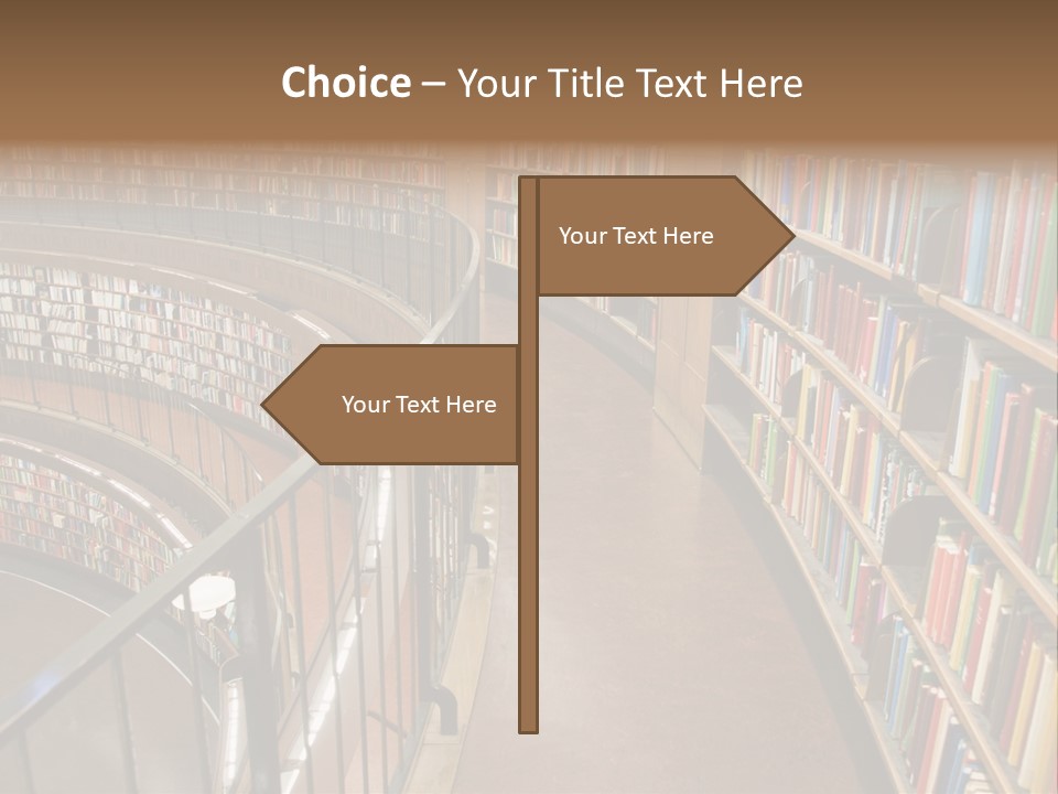 Library Books PowerPoint Template