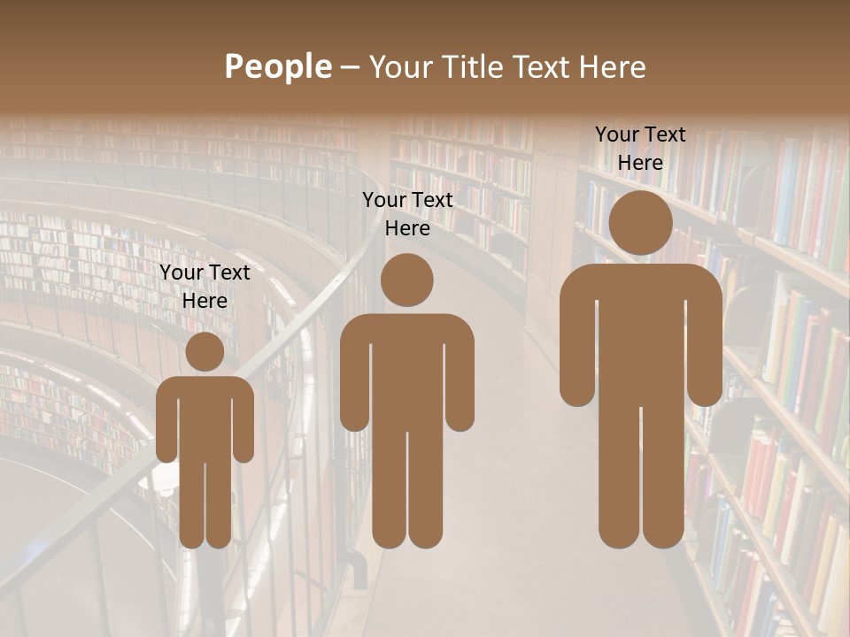 Library Books PowerPoint Template