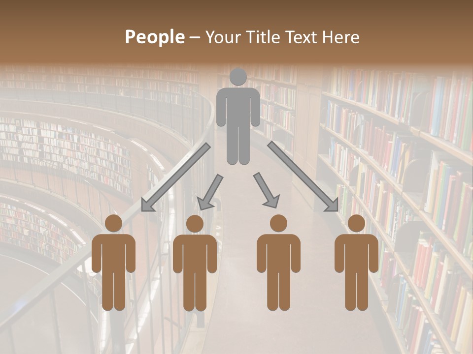 Library Books PowerPoint Template