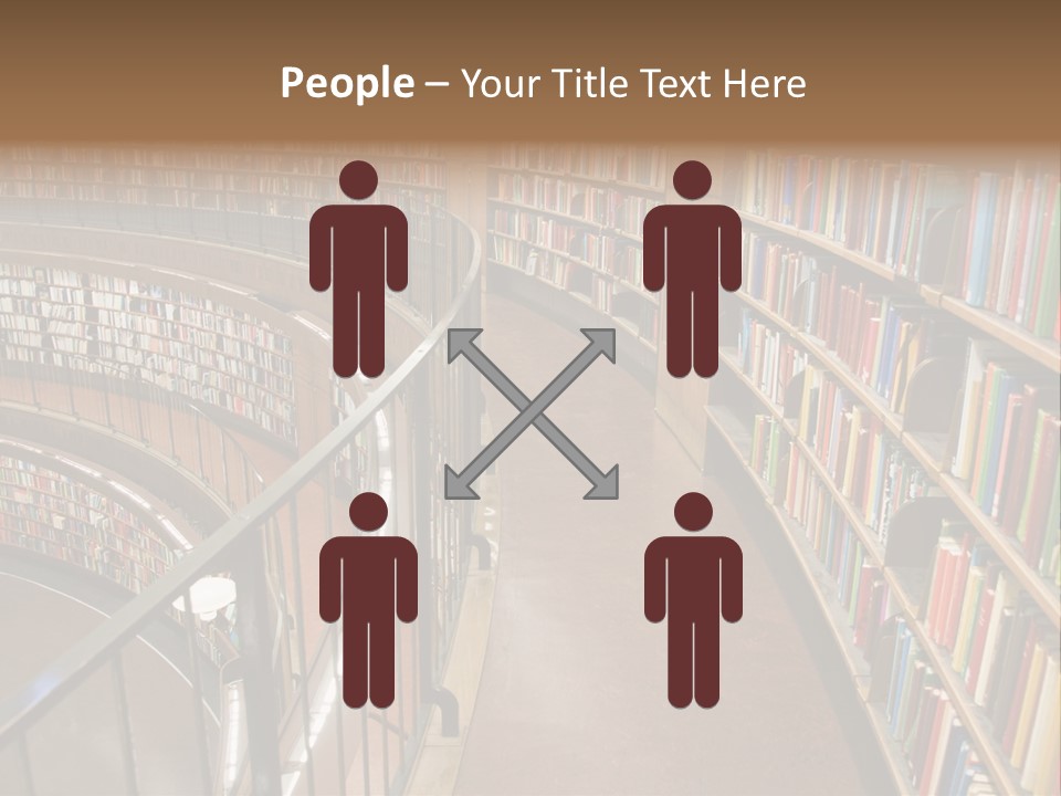 Library Books PowerPoint Template