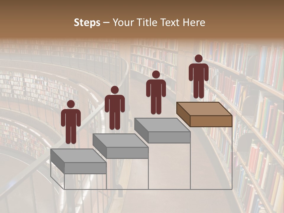 Library Books PowerPoint Template