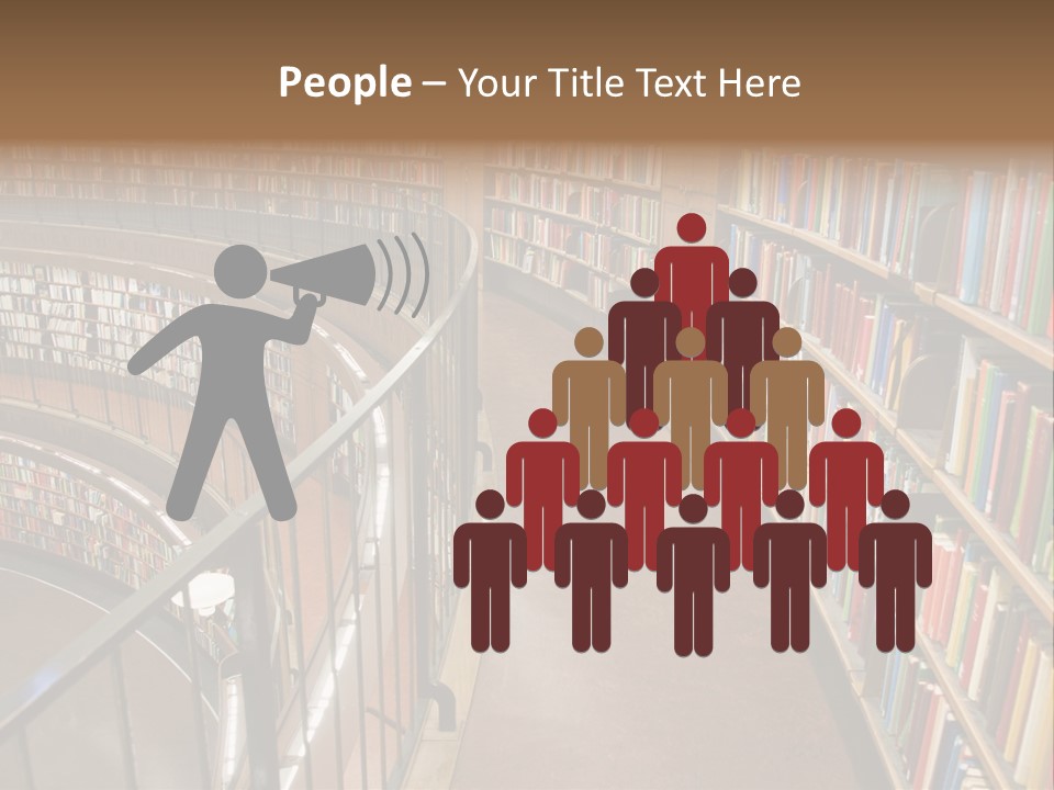 Library Books PowerPoint Template