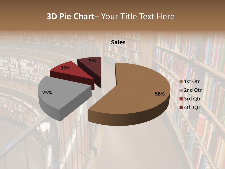 Library Books PowerPoint Template