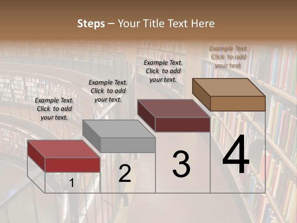 Library Books PowerPoint Template