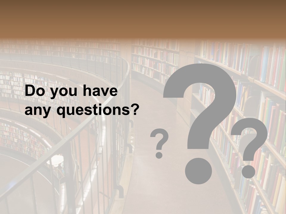 Library Books PowerPoint Template