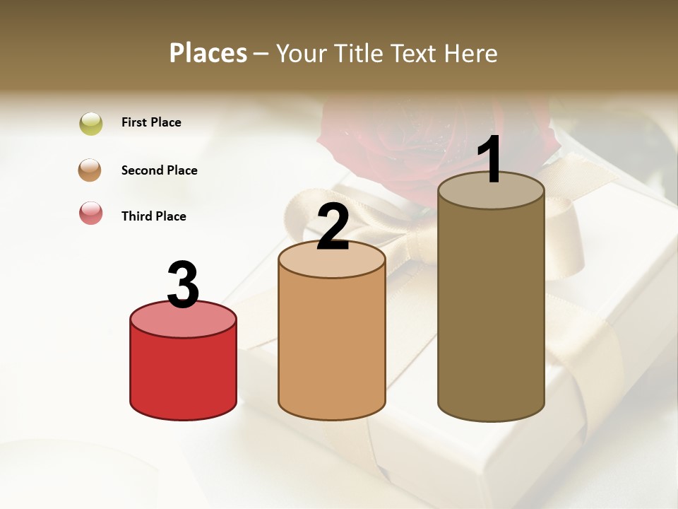 Horizontal Golden Romantic PowerPoint Template