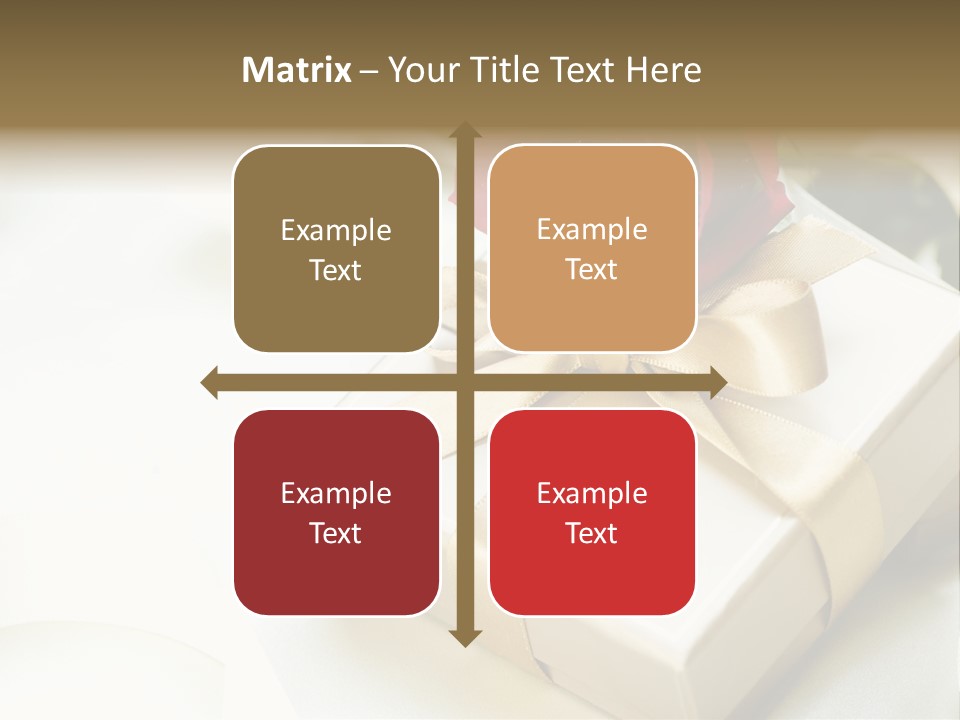 Horizontal Golden Romantic PowerPoint Template