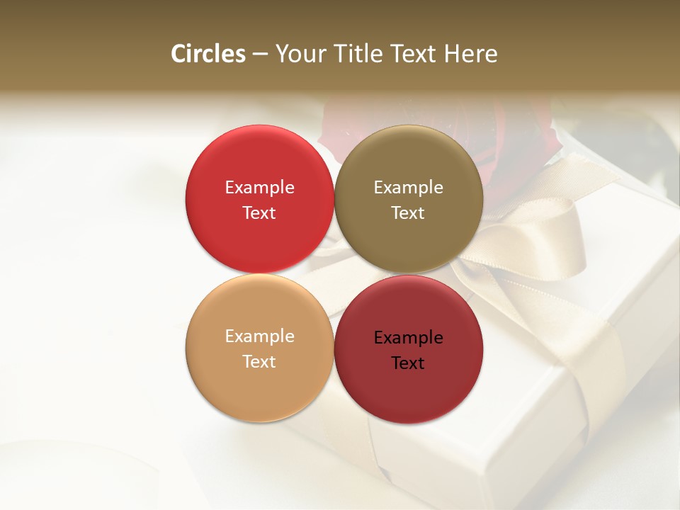 Horizontal Golden Romantic PowerPoint Template