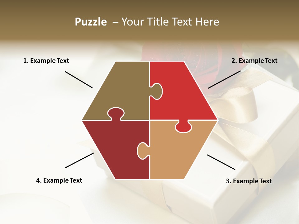 Horizontal Golden Romantic PowerPoint Template