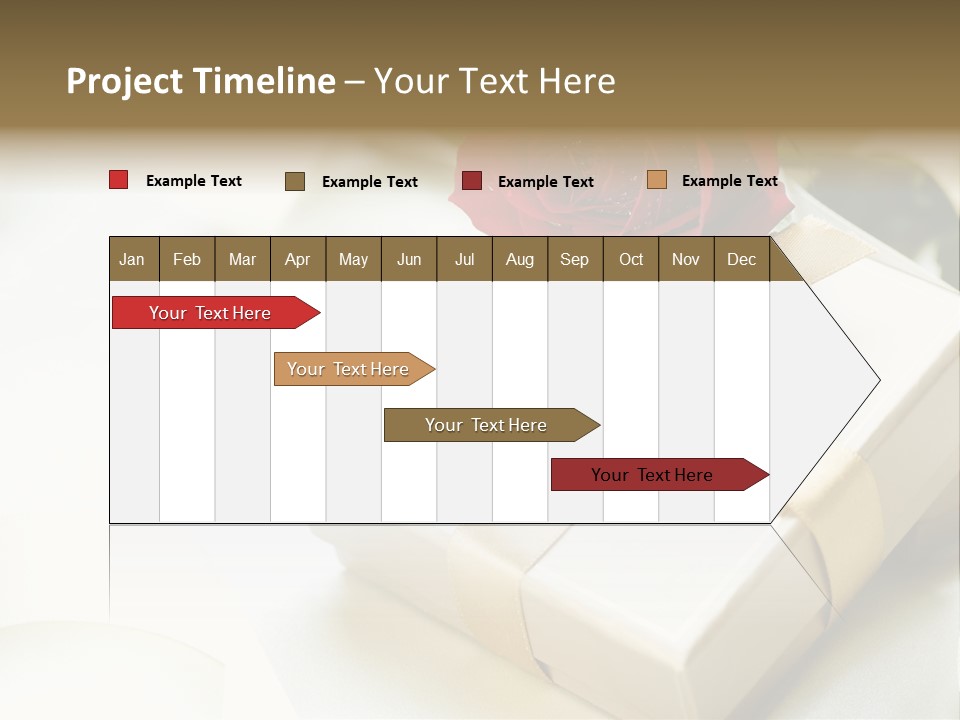 Horizontal Golden Romantic PowerPoint Template