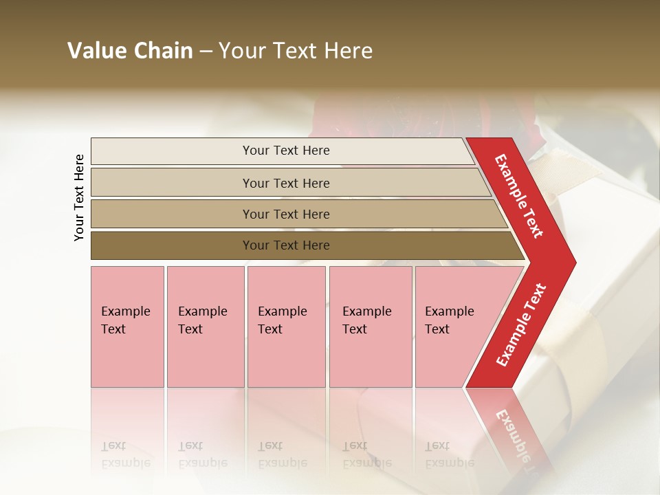 Horizontal Golden Romantic PowerPoint Template