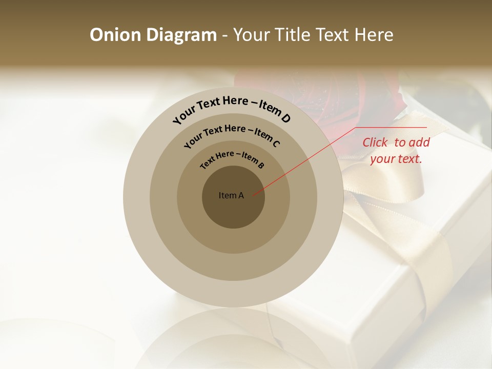 Horizontal Golden Romantic PowerPoint Template