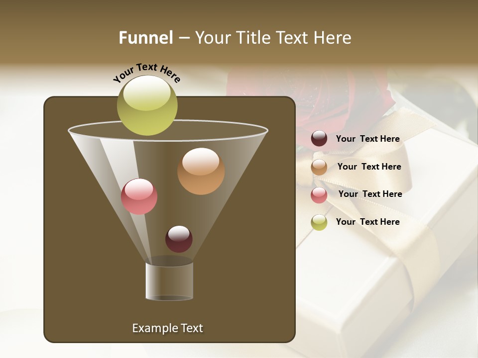 Horizontal Golden Romantic PowerPoint Template