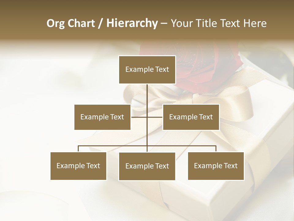 Horizontal Golden Romantic PowerPoint Template