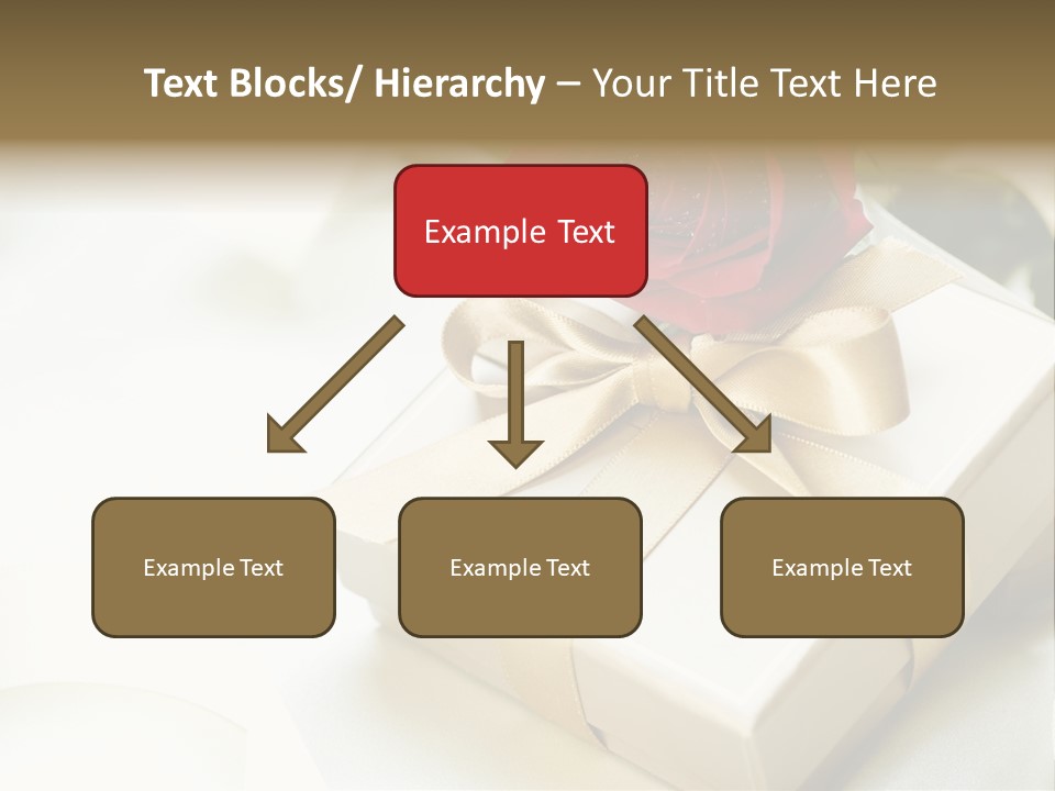 Horizontal Golden Romantic PowerPoint Template
