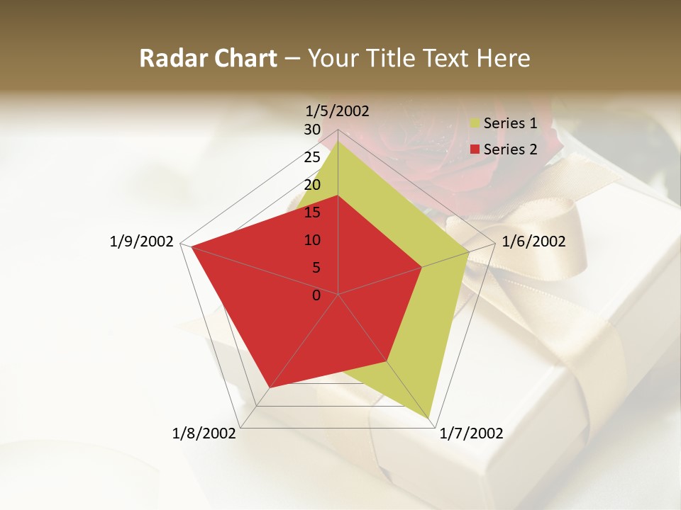 Horizontal Golden Romantic PowerPoint Template
